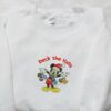 Mickey Deck The Halls Embroidered Shirt, Disney Characters Embroidered Hoodie, Best Christmas Gifts For Family