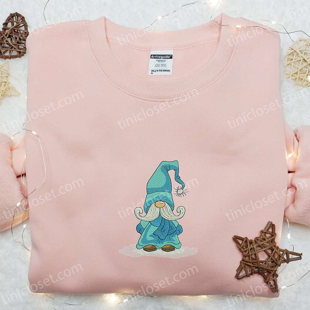 Winter Gnome Embroidered Shirt, Christmas Embroidered Hoodie, Best Gifts For Family