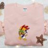 Donald Duck With Christmas Gifts Embroidered Sweatshirt, Disney Christmas Embroidered Hoodie, Best Christmas Gift Ideas