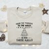 From The Windows To The Walls Embroidered T-shirt, Christmas Embroidered T-shirt, Best Christmas Gift Ideas