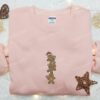 Gingerbreads Embroidered Sweatshirt, Christmas Embroidered Hoodie, Best Christmas Gift Ideas For Family