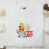 Gnome Happy New Year Embroidered T-shirt, Christmas Embroidered Sweatshirt, Best Christmas Gift Ideas For Family