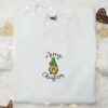 Gnome Merry Christmas Embroidered T-shirt, Christmas Embroidered Hoodie, Best Christmas Gift Ideas