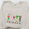 Christmas Friends Movie Embroidered Hoodie, Movie Christmas Embroidered Hoodie, Best Christmas Gift Ideas