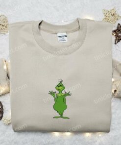 Grinch Crack Candy Embroidered Sweatshirt Christmas Embroidered T shirt Best Christmas Gift Ideas 2
