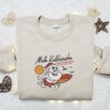 Santa Mele Kalikimaka Christmas Embroidered Sweatshirt, Cute Christmas Embroidered Sweatshirt, Best Christmas Gift Ideas