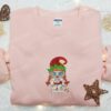 Annabelle Elf Embroidered Shirt, Christmas Embroidered Hoodie, Halloween Embroidered Sweatshirt