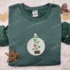 Christmas Ornament Embroidered Shirt, Christmas Embroidered Hoodie, Best Gifts For Family