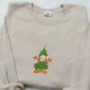 Garfield Christmas Tree Embroidered Shirt, Cartoon Embroidered Hoodie, Best Christmas Gifts For Family