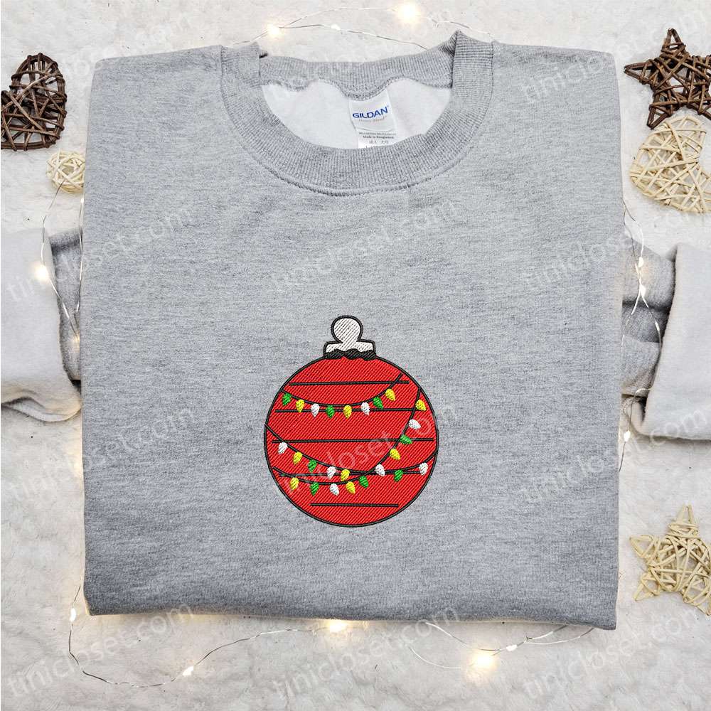 Christmas Ornament Embroidered Shirt Christmas Embroidered Hoodie Best Gifts For Family 1 2