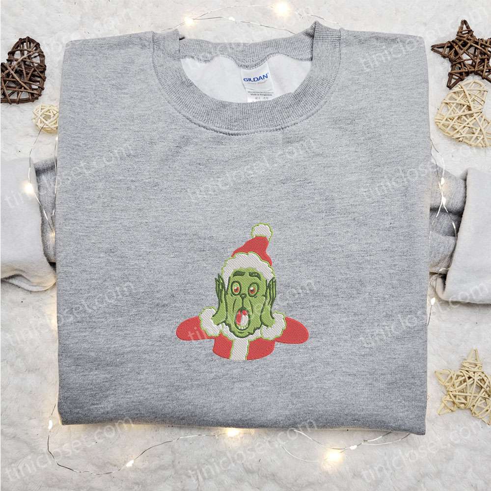 Grinch Home Alone Embroidered Hoodie Movie Christmas Embroidered T shirt Best Christmas Gift Ideas For Family 5