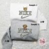 Cat And Dog Pet x Nike Couple Embroidered Shirt, Animal Embroidered Hoodie, Nike Inspired Embroidered Sweatshirt