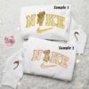 Simba And Nala x Nike Couple Embroidered Shirt, Disney The Lion King Embroidered Hoodie, Nike Inspired Embroidered Sweatshirt