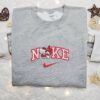 Nike x Hello Kitty And My Melody Embroidered Shirt, Cartoon Embroidered Hoodie, Best Gift Ideas