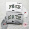 Baby Hippos Embroidered Couple Shirt, Cartoon Characters Embroidered Shirt, Nike Inspired Embroidered Hoodie