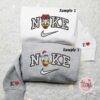 Daisy And Donald Duck Cruise x Nike Embroidered Couple Shirt, Disney Characters Embroidered Shirt, Nike Inspired Embroidered Hoodie