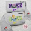 Buzz Lightyear And Bo Peep x Nike Embroidered Couple Shirt, Disney Toy Story Embroidered Shirt, Nike Inspired Embroidered Hoodie