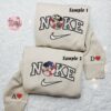 Mickey And Minnie Cruise x Nike Embroidered Couple Shirt, Disney Characters Embroidered Shirt, Nike Inspired Embroidered Hoodie