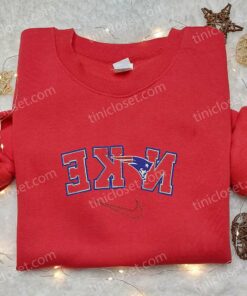 New England Patriots x Nike Reverse Embroidered Shirt NFL Sports Embroidered Shirt Nike Inspired Embroidered Hoodie 3