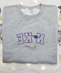 New England Patriots x Nike Reverse Embroidered Shirt NFL Sports Embroidered Shirt Nike Inspired Embroidered Hoodie 5