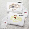 Belle and Beast Drinks Embroidered Shirt, Disney Characters Embroidered Hoodie, Best Couple Embroidered Sweatshirt
