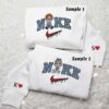 Chucky and Tiffany Embroidered Shirts, Horror Movie Embroidered Sweatshirts, Matching Couple Embroidered Hoodies