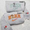 Lady and The Tramp Embroidered Shirt, Disney Couple Embroidered Hoodie, Best Couple Embroidered Sweatshirt
