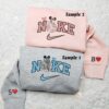 Mickey and Minnie Star Wars Embroidered Shirt, Disney Characters Embroidered Sweatshirt, Couple Embroidered Hoodie