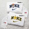 Pikachu and Ash Pokemon Embroidered Sweatshirt, Anime Embroidered Shirt, Couples Embroidered Hoodie