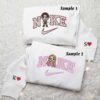 Rapunzel and Flynn Embroidered Sweatshirt, Disney Characters Embroidered Shirt, Couples Embroidered Hoodie
