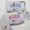 Rapunzel and Flynn Rider Embroidered Sweatshirt, Disney Characters Embroidered Shirt, Couples Embroidered Hoodie