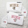 Cute Cow Hello Kitty Embroidered Shirt, Animal Embroidered Sweatshirt, Couple Embroidered Hoodie