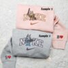 Bingo And Bluey Star Wars Embroidered Shirts, Cartoon Embroidered Hoodies, Couples Embroidered Sweatshirts