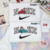 McQueen And Sally Christmas Lights Disney Cars Embroidered Couples Shirts